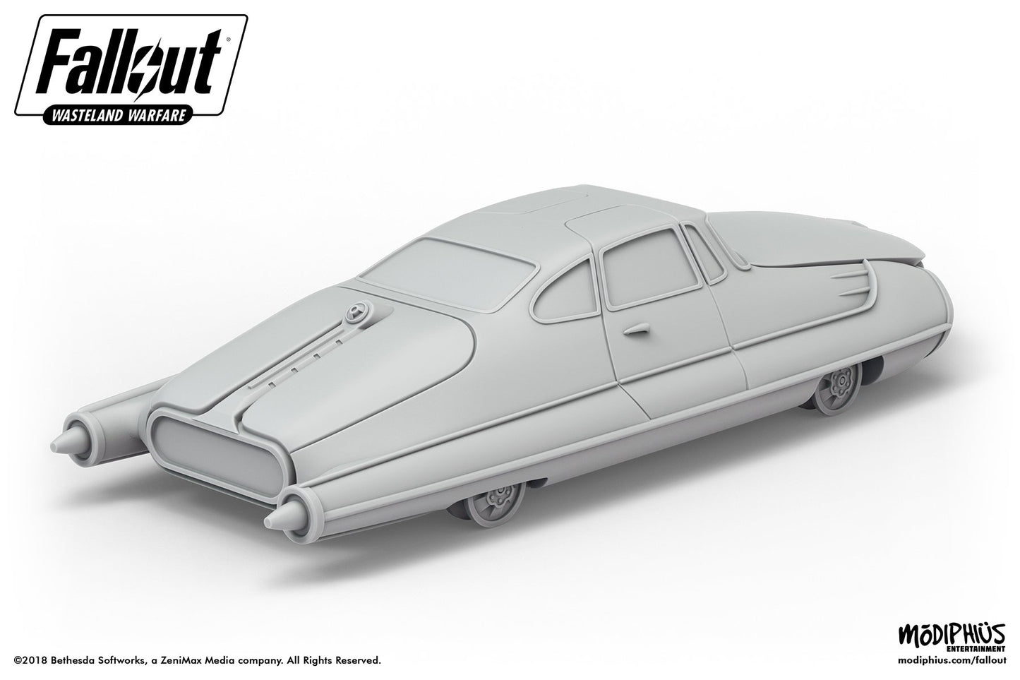 Fallout: Wasteland Warfare - Terrain Expansion: Corvega Coupe STL - Modiphius Entertainment
