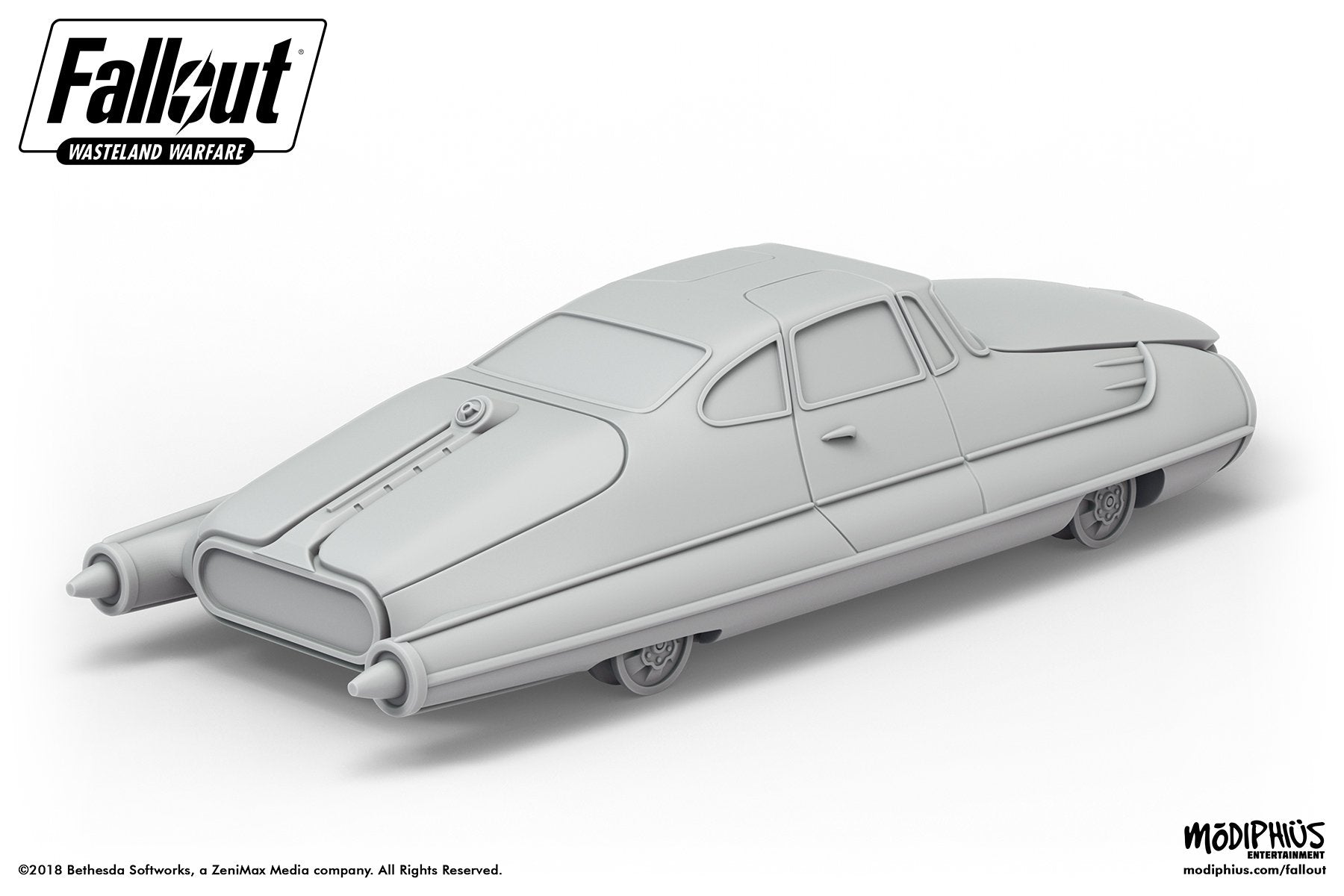 Fallout: Wasteland Warfare - Terrain Expansion: Corvega Coupe STL - Modiphius Entertainment