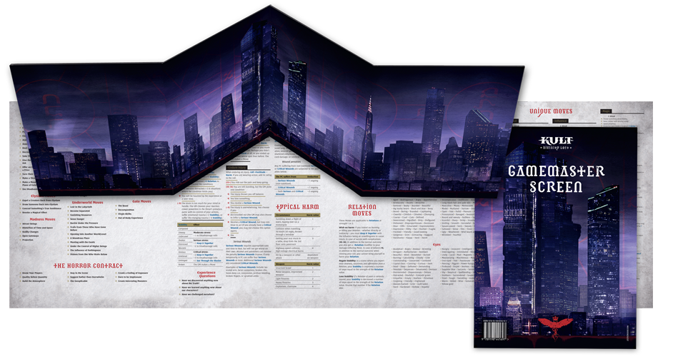 KULT: Divinity Lost - Gamemaster Screen - Modiphius Entertainment