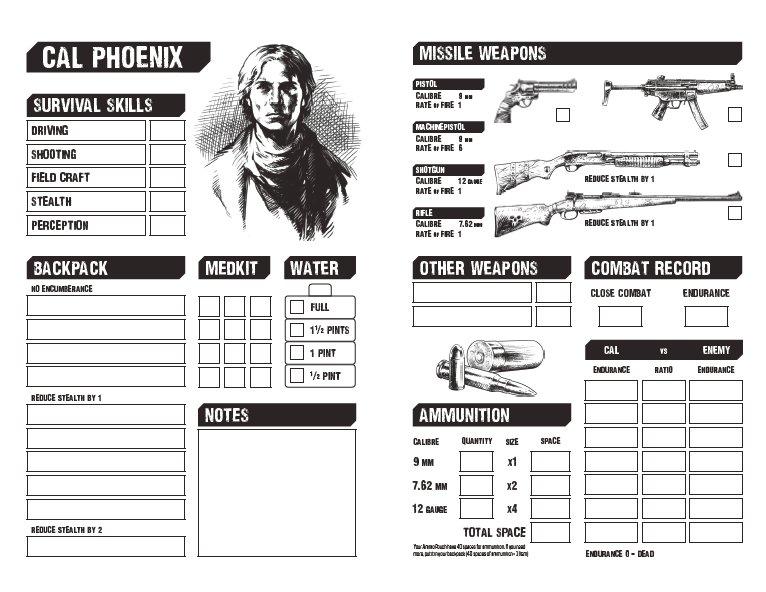 Freeway Warrior - Action Charts & Combat Results tables - Modiphius Entertainment
