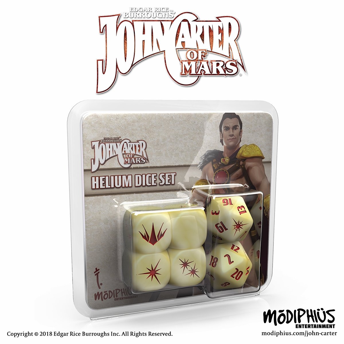 John Carter Helium Dice Set - Modiphius Entertainment