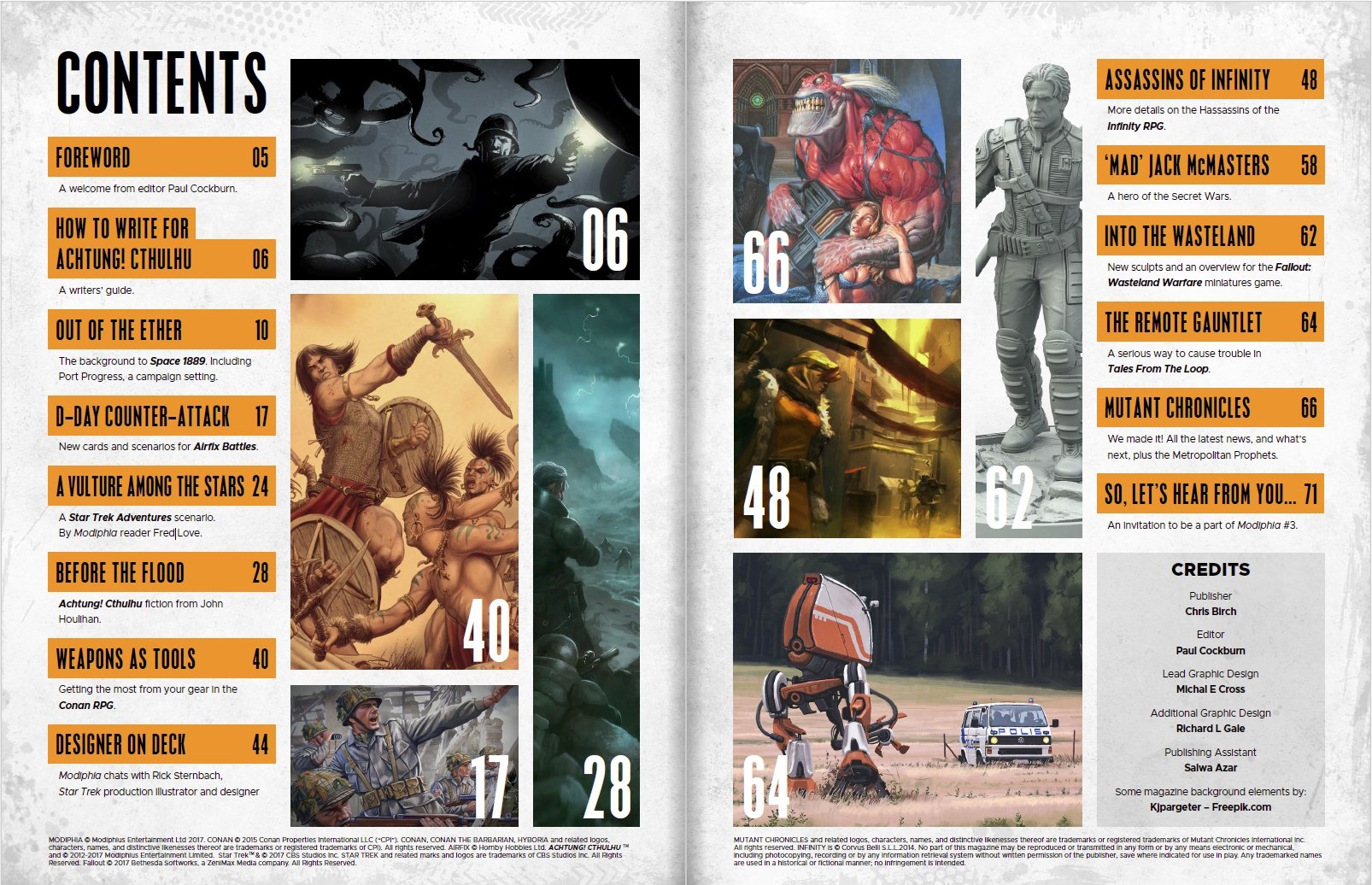 Modiphia - Issue #2 - Summer 2017 - Modiphius Entertainment