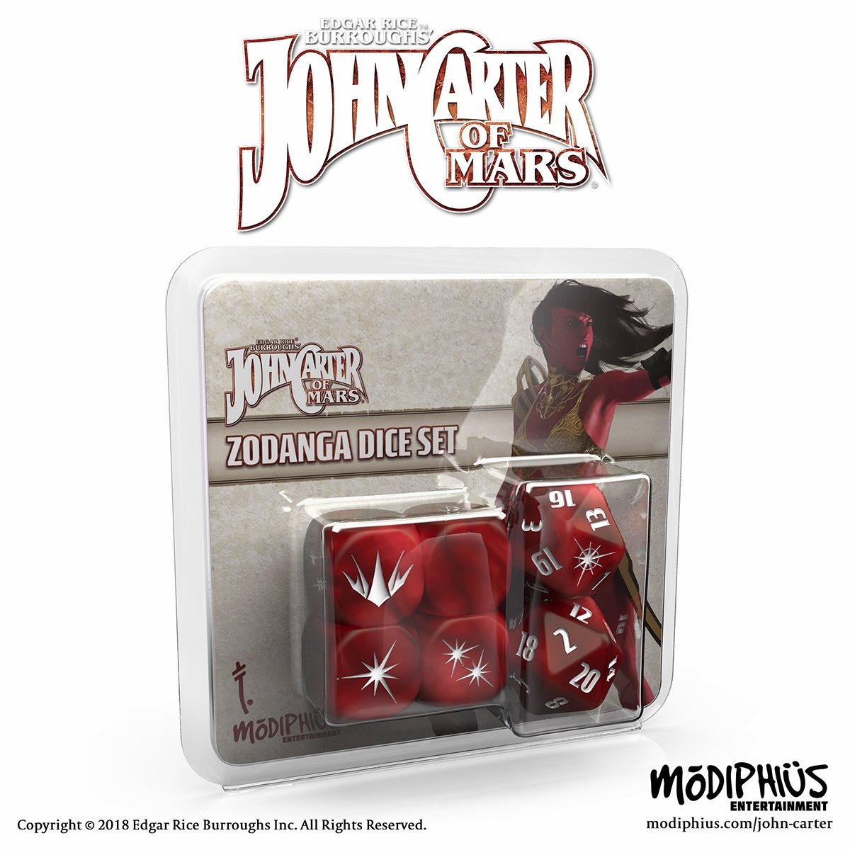 John Carter Zodanga Dice Set - Modiphius Entertainment