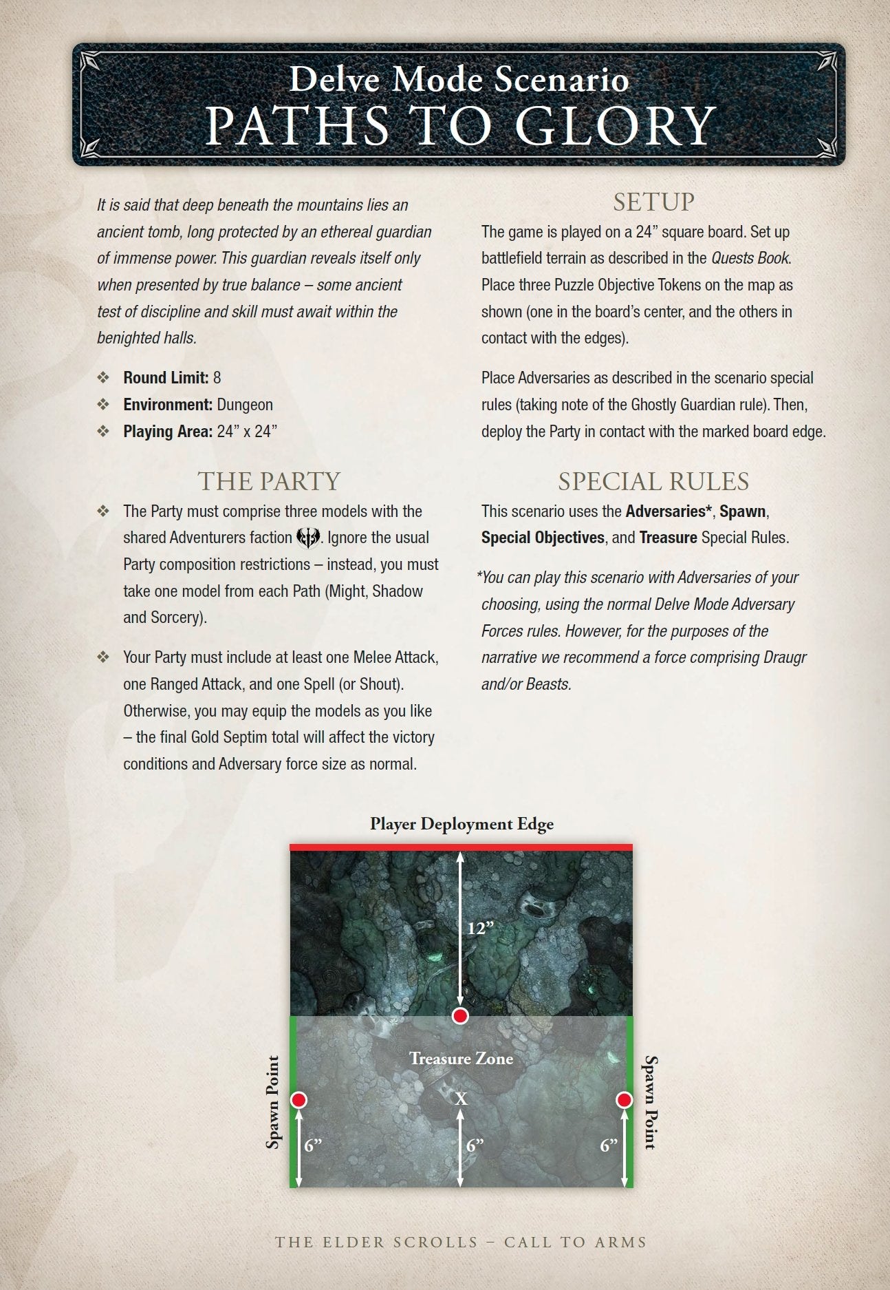 The Elder Scrolls Call to Arms - Community Scenario: Paths to Glory (FREE)