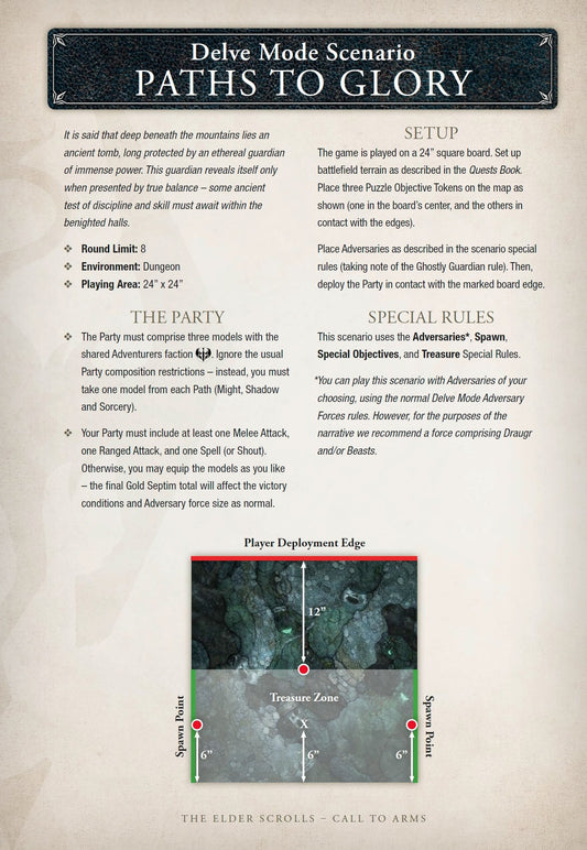 The Elder Scrolls Call to Arms - Community Scenario: Paths to Glory (FREE)