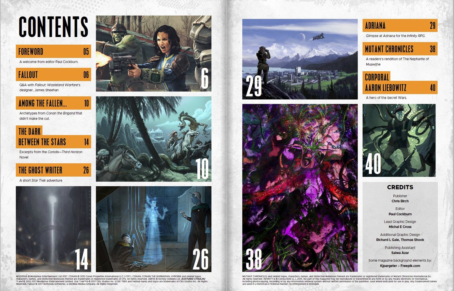 Modiphia - Issue #3 Spring 2018 - Modiphius Entertainment