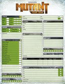 Mutant Genlab Alpha - Character, Resistance, and Watcher Sheets - Modiphius Entertainment