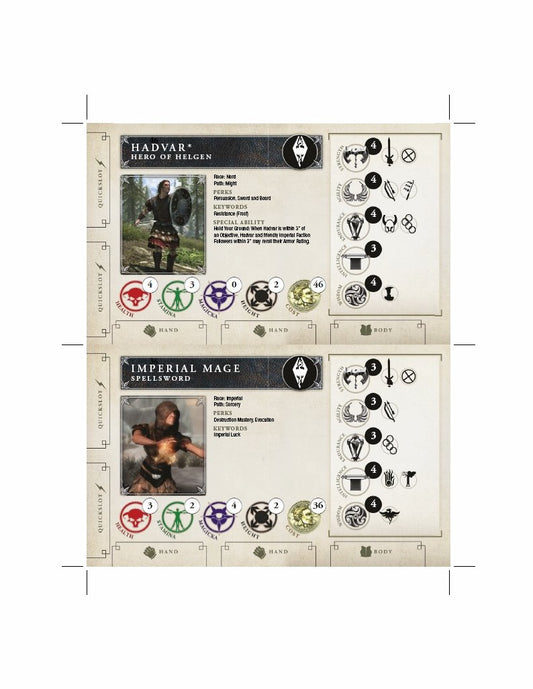 The Elder Scrolls: Call to Arms Core Rulebook Errata & Updated Print & Play Cards - (FREE)