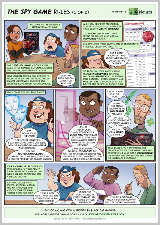 The Spy Game UpTo4Players Comic