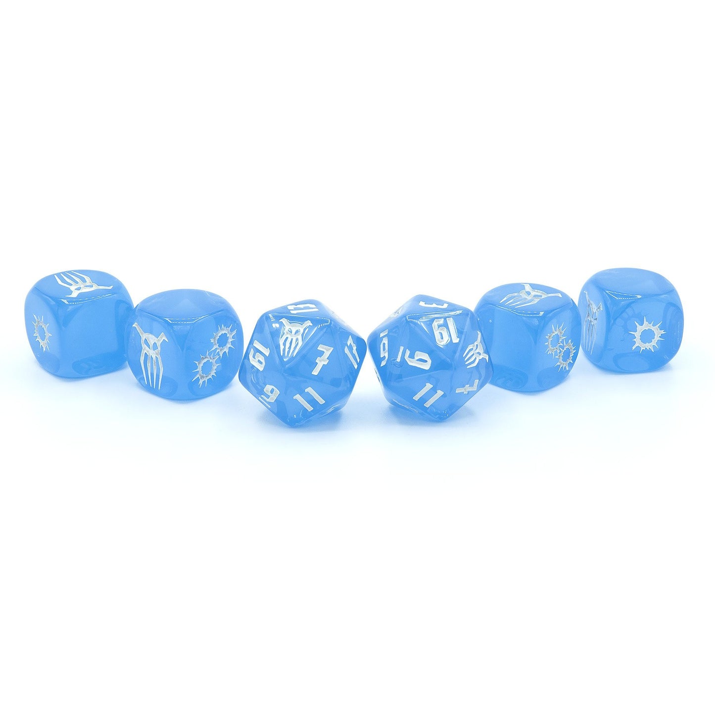 Achtung! Cthulhu 2d20: Blauer Kristall Dice Set Achtung! Cthulhu 2d20 Modiphius Entertainment 