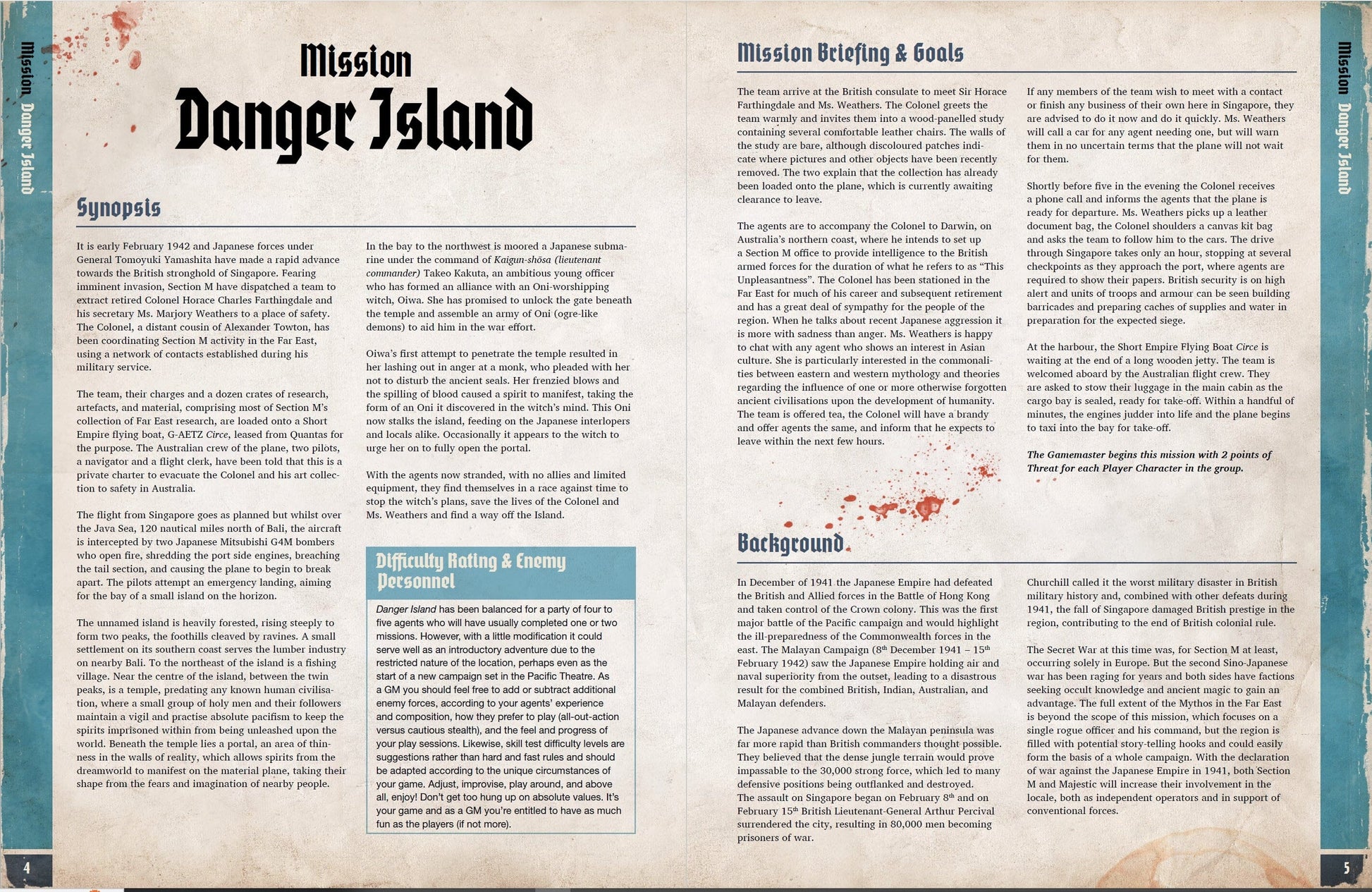 Achtung! Cthulhu 2d20: Danger Island (PDF) Achtung! Cthulhu 2d20 Modiphius Entertainment 