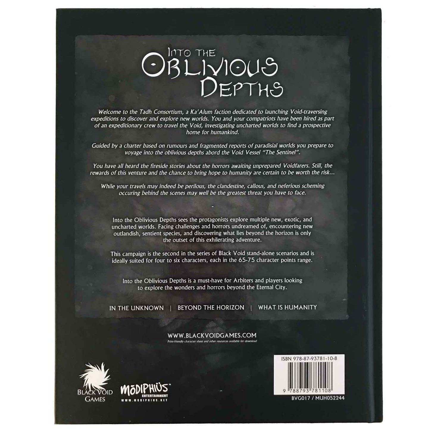 Black Void - Into The Oblivious Depths Black Void Modiphius Entertainment 