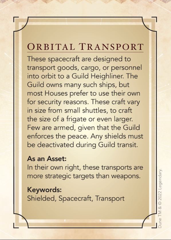 Dune: Architect Asset Deck Dune - Adventures in the Imperium Modiphius Entertainment 