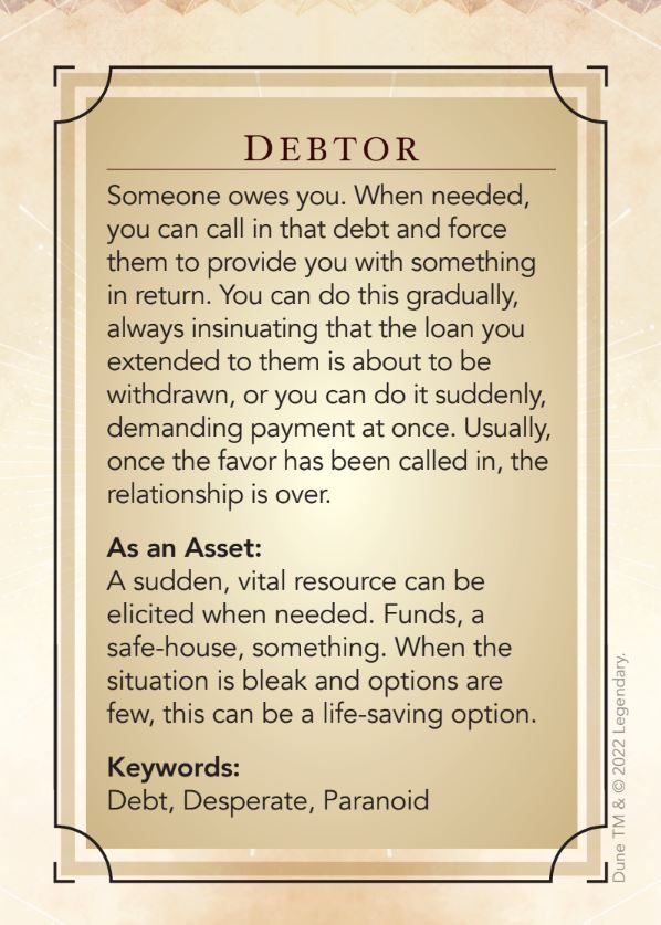 Dune: Architect Asset Deck Dune - Adventures in the Imperium Modiphius Entertainment 