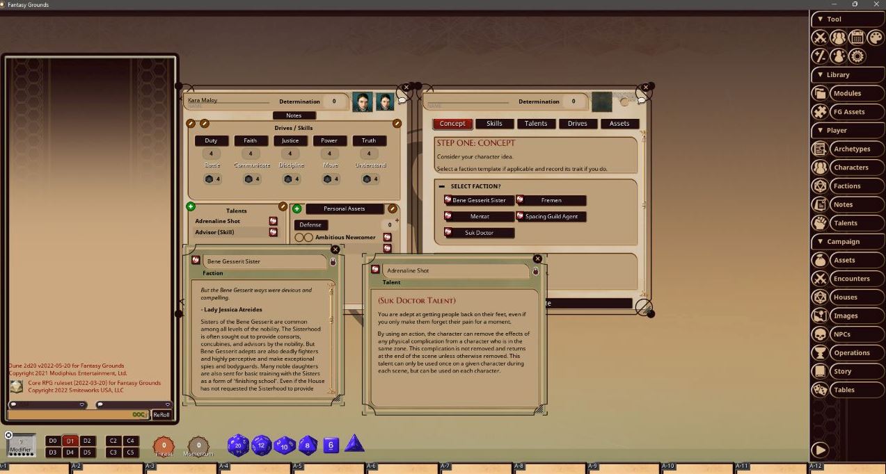 Dune: Core Rulebook - Fantasy Grounds (VTT) Dune - Adventures in the Imperium Modiphius Entertainment 
