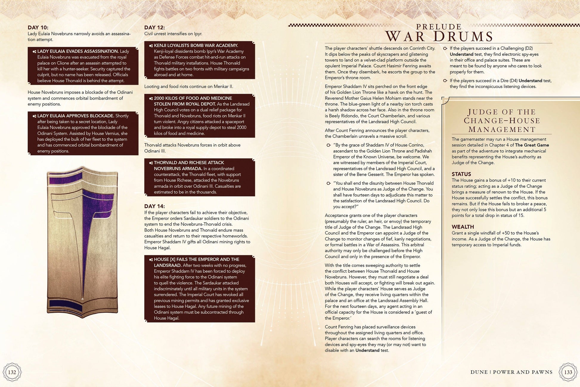 Dune: Power And Pawns: The Emperors Court (PDF) Dune - Adventures in the Imperium Modiphius Entertainment 