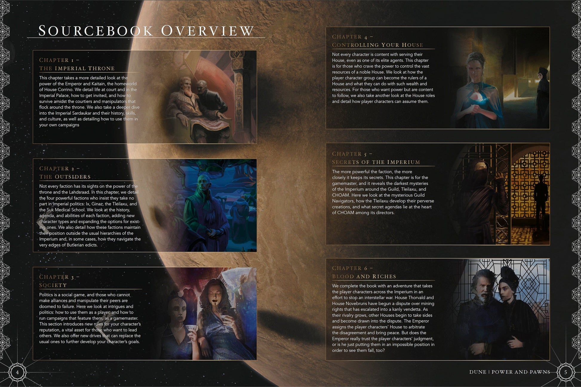 Dune: Power And Pawns: The Emperors Court (PRINT) Dune - Adventures in the Imperium Modiphius Entertainment 