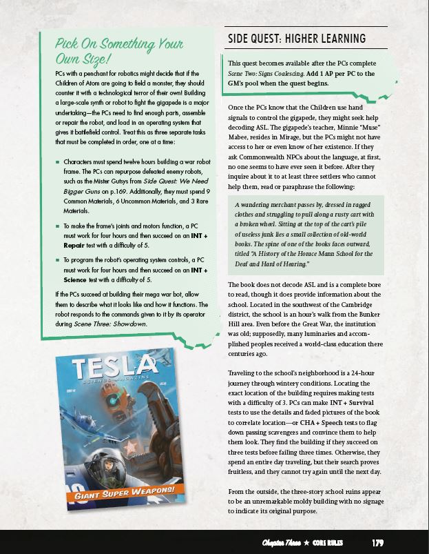 Fallout: The Roleplaying Game Winter of Atom Book – Modiphius Entertainment