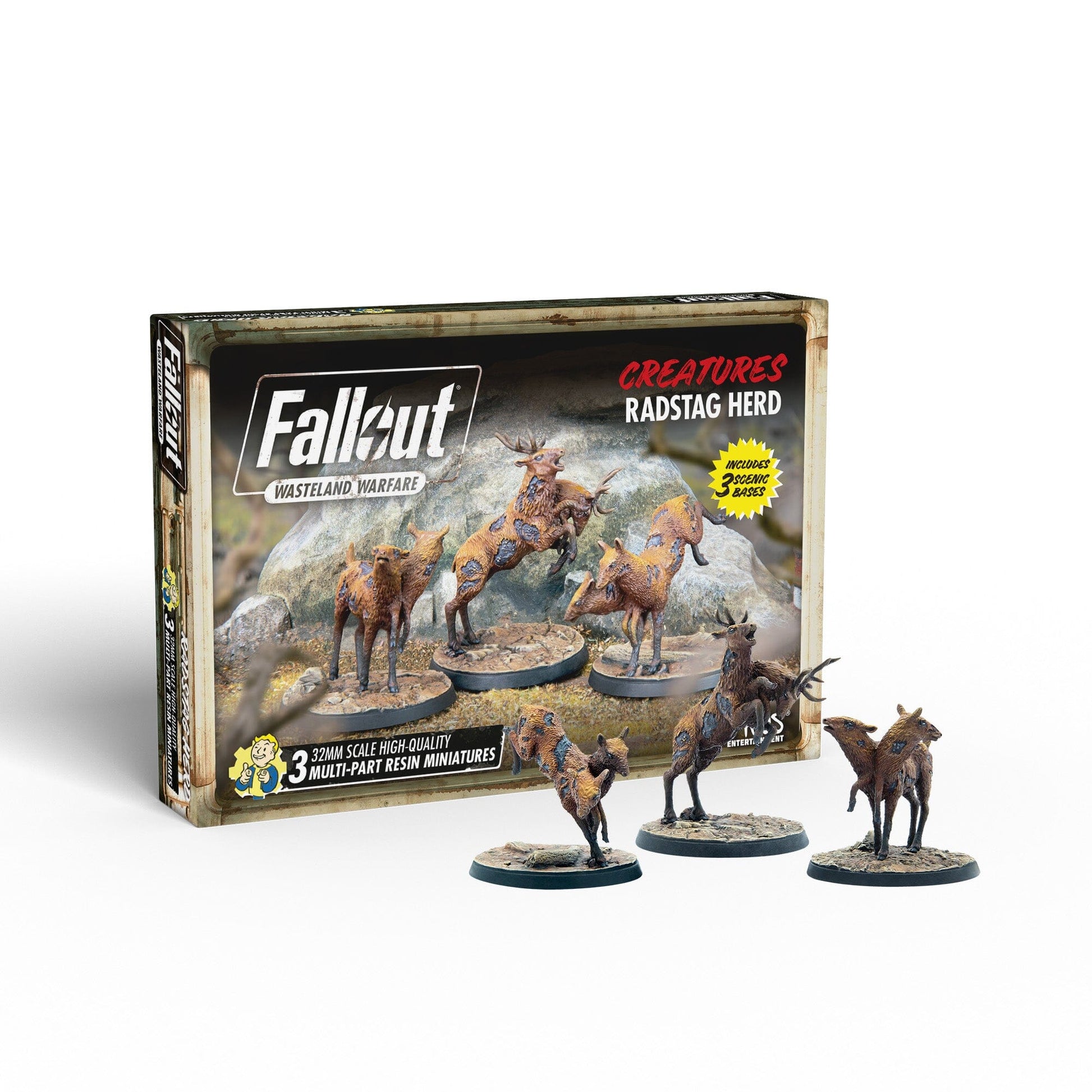 Fallout: Wasteland Warfare - Creatures: Radstag Herd Fallout: Wasteland Warfare Modiphius Entertainment 