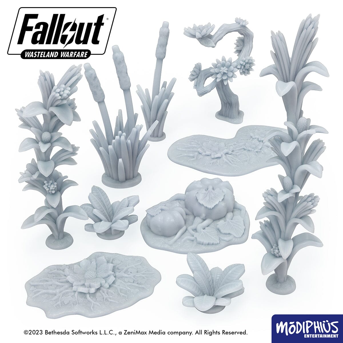 Fallout: Wasteland Warfare - Print at Home - Basing Greebles Bundle Fallout: Wasteland Warfare Modiphius Entertainment 