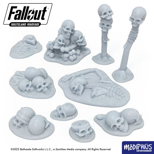 Fallout: Wasteland Warfare - Print at Home - Basing Greebles Bundle Fallout: Wasteland Warfare Modiphius Entertainment 