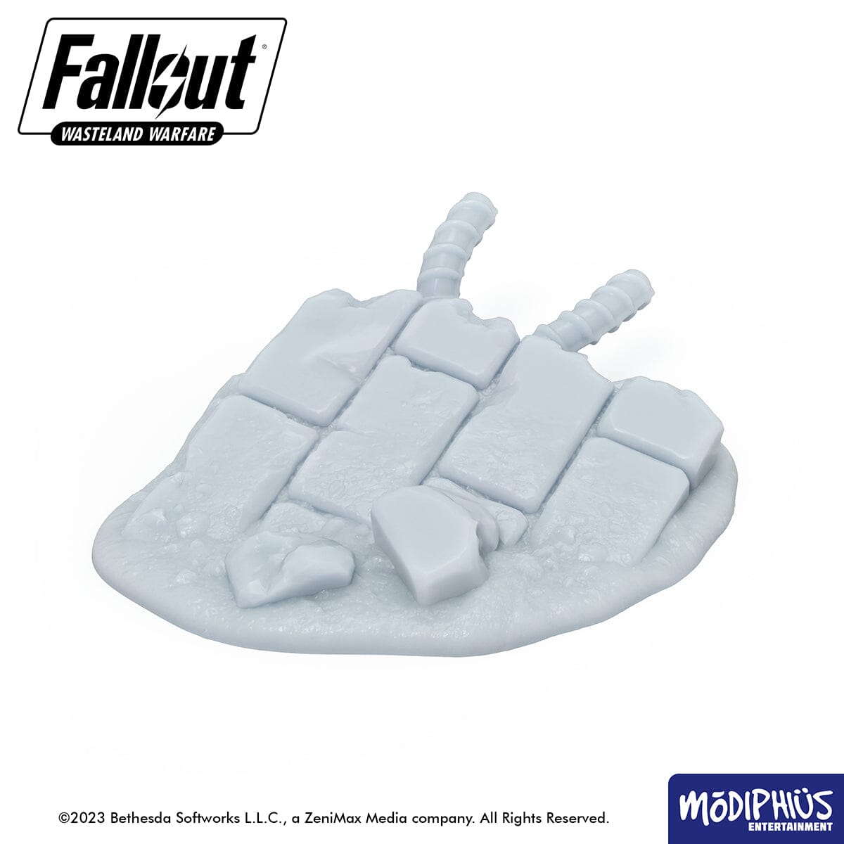 Fallout: Wasteland Warfare - Print at Home - Basing Greebles: Downtown Debris Fallout: Wasteland Warfare Modiphius Entertainment 
