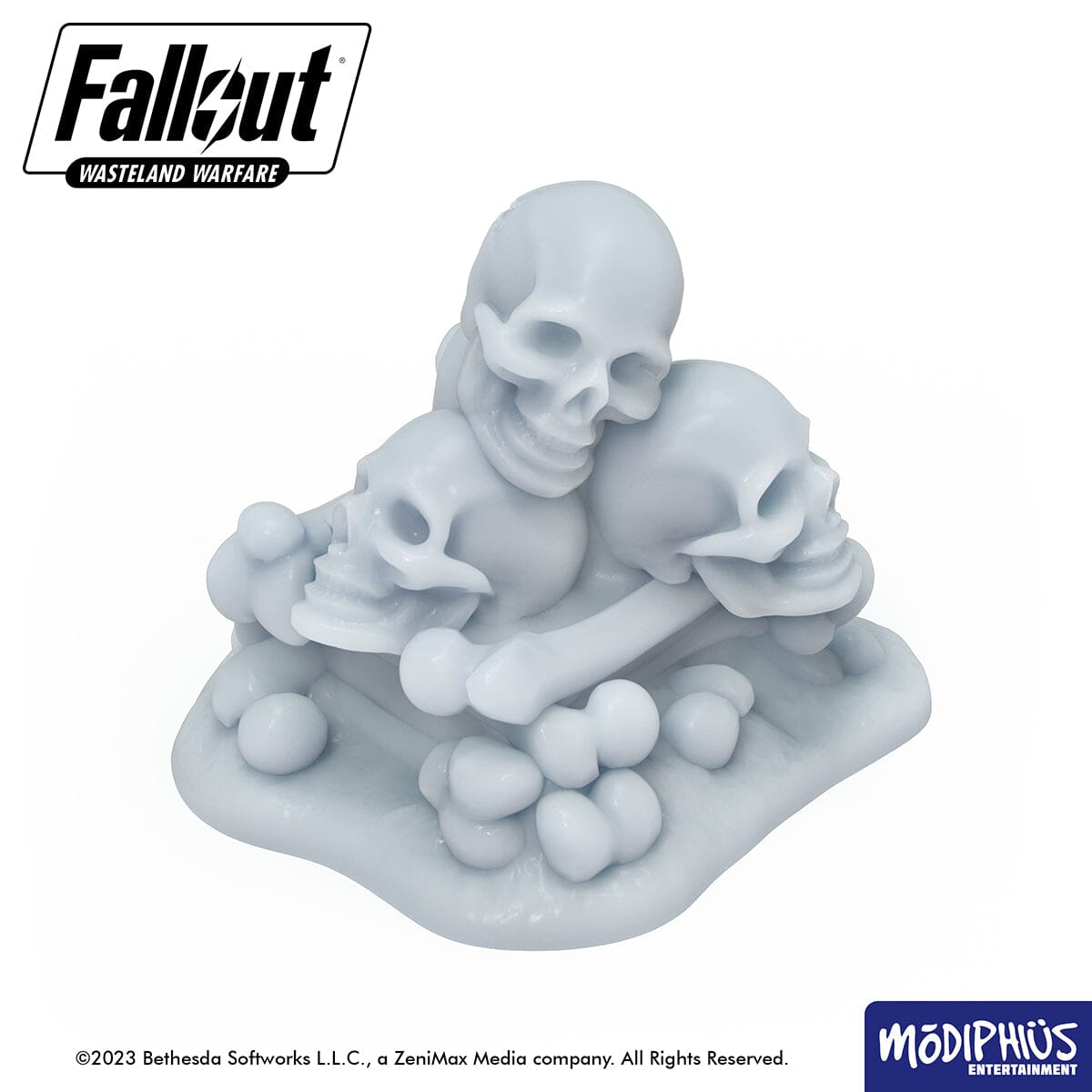 Fallout: Wasteland Warfare - Print at Home - Basing Greebles: Skulls & Bones Fallout: Wasteland Warfare Modiphius Entertainment 