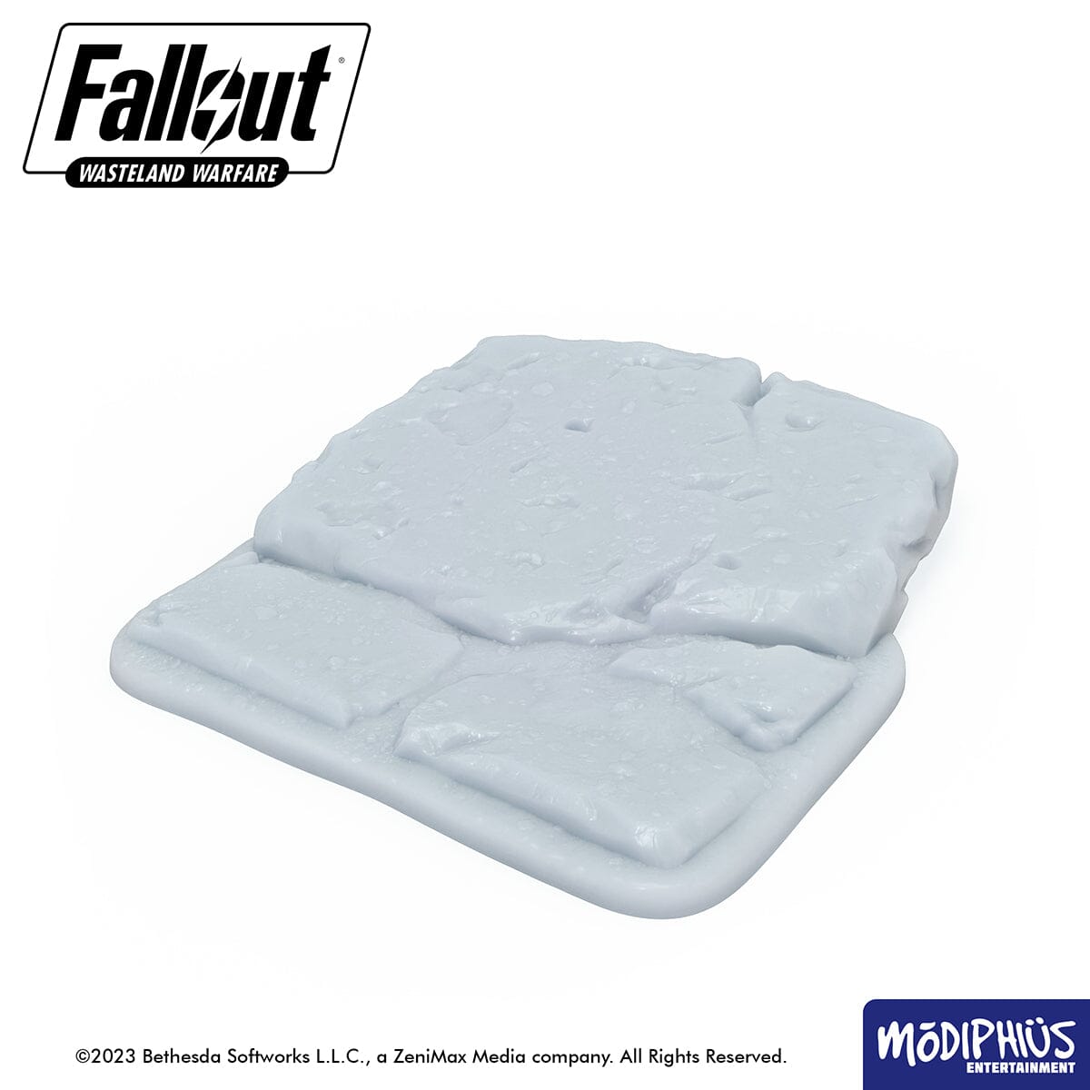 Fallout: Wasteland Warfare - Print at Home - Basing Greebles: Slabs & Stones Fallout: Wasteland Warfare Modiphius Entertainment 