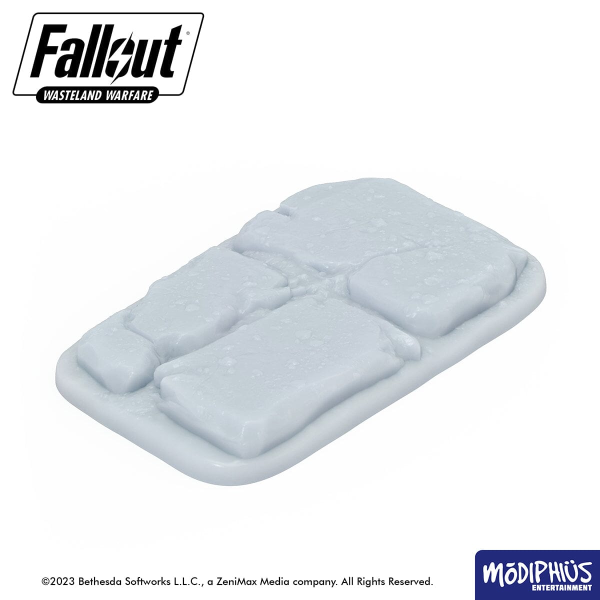 Fallout: Wasteland Warfare - Print at Home - Basing Greebles: Slabs & Stones Fallout: Wasteland Warfare Modiphius Entertainment 