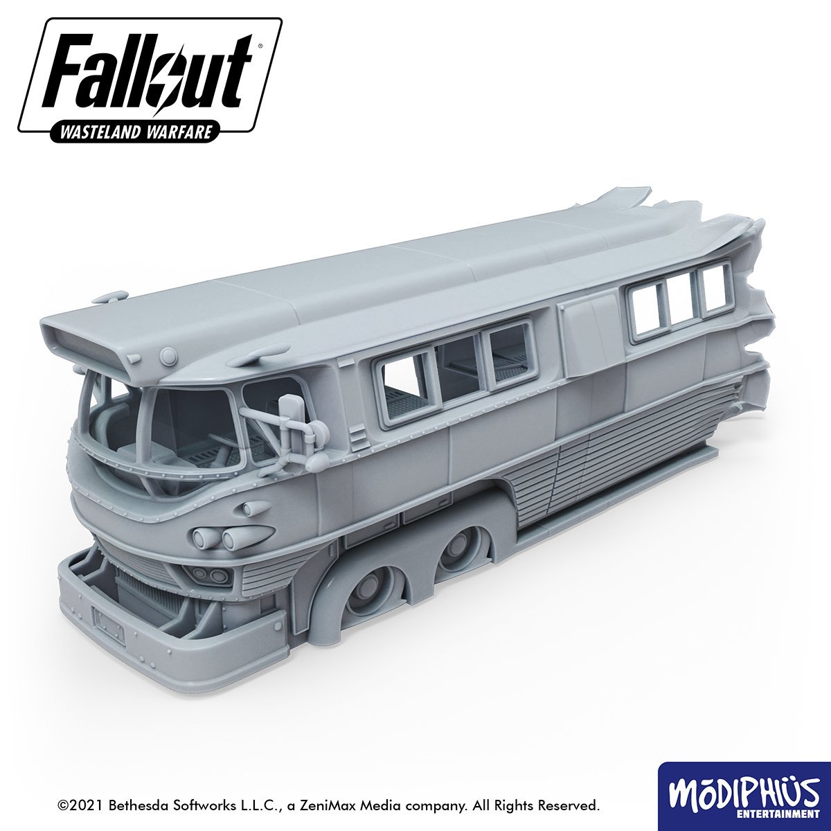 Fallout: Wasteland Warfare - Print at Home - Boston Bus STL Fallout: Wasteland Warfare Modiphius Entertainment 