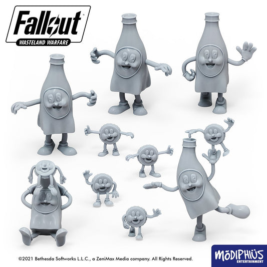 Fallout: Wasteland Warfare - Print at Home -Bottle and Cappy STL Fallout: Wasteland Warfare Modiphius Entertainment 
