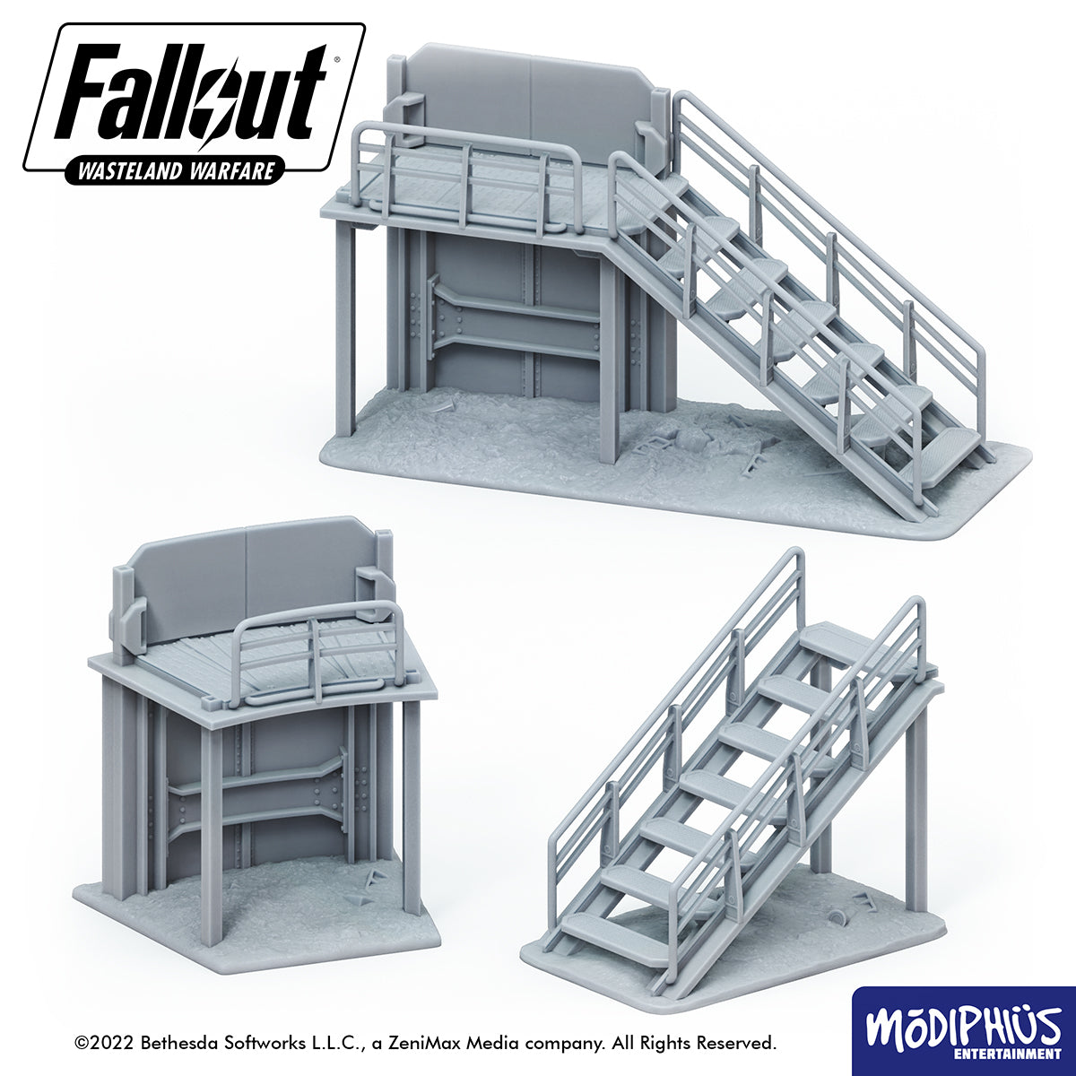 Fallout: Wasteland Warfare - Print at Home - Brotherhood of Steel Encampment STL Fallout: Wasteland Warfare Modiphius Entertainment 