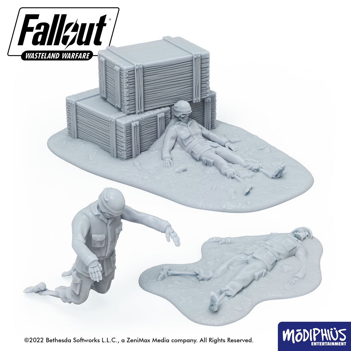 Fallout: Wasteland Warfare - Print at Home - Brotherhood of Steel Encampment STL Fallout: Wasteland Warfare Modiphius Entertainment 