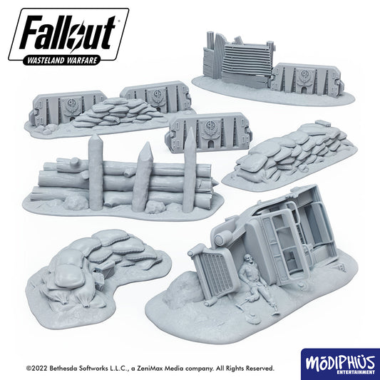 Fallout: Wasteland Warfare - Print at Home - Brotherhood of Steel Encampment STL Fallout: Wasteland Warfare Modiphius Entertainment 