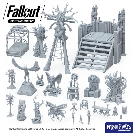Fallout: Wasteland Warfare - Print at Home - Cult of the Mothman Altar Fallout: Wasteland Warfare Modiphius Entertainment 