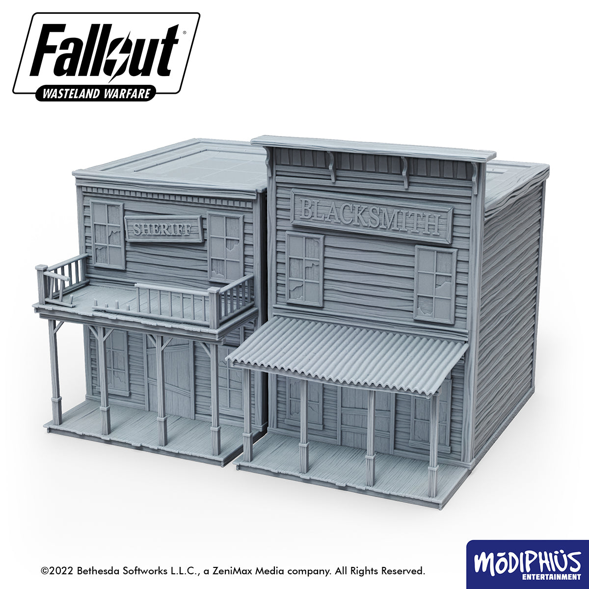 Fallout: Wasteland Warfare - Print at Home - Dry Rock Gulch Buildings Fallout: Wasteland Warfare Modiphius Entertainment 