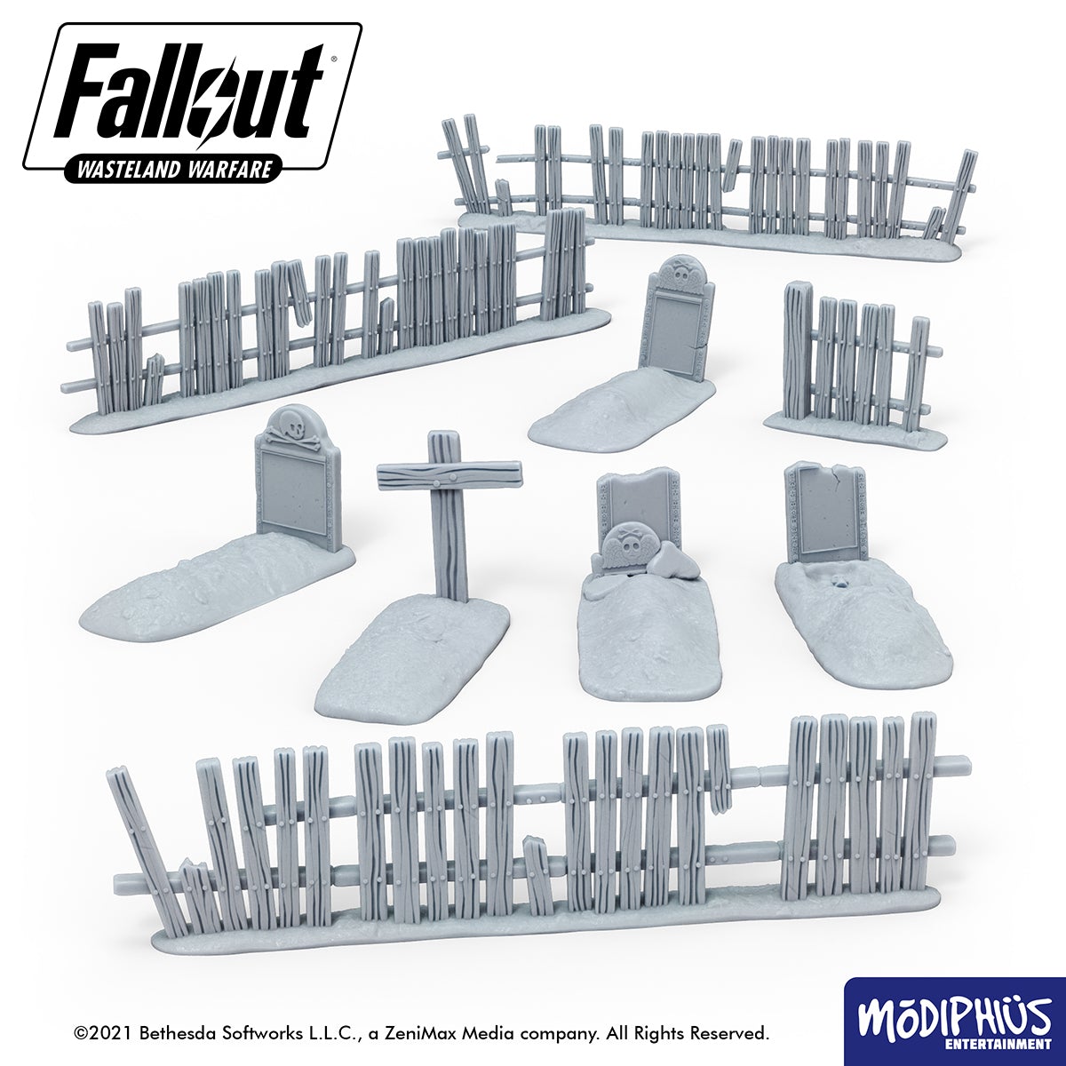 Fallout: Wasteland Warfare - Print at Home - Graveyard Fallout: Wasteland Warfare Modiphius Entertainment 