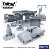 Fallout: Wasteland Warfare - Print at Home - Nuka World Parking Lot STL Fallout: Wasteland Warfare Modiphius Entertainment 