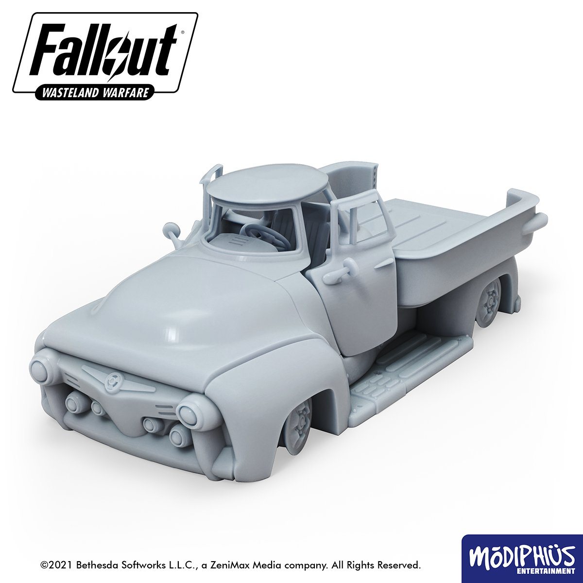 Fallout: Wasteland Warfare - Print at Home - Nuka World Parking Lot STL Fallout: Wasteland Warfare Modiphius Entertainment 