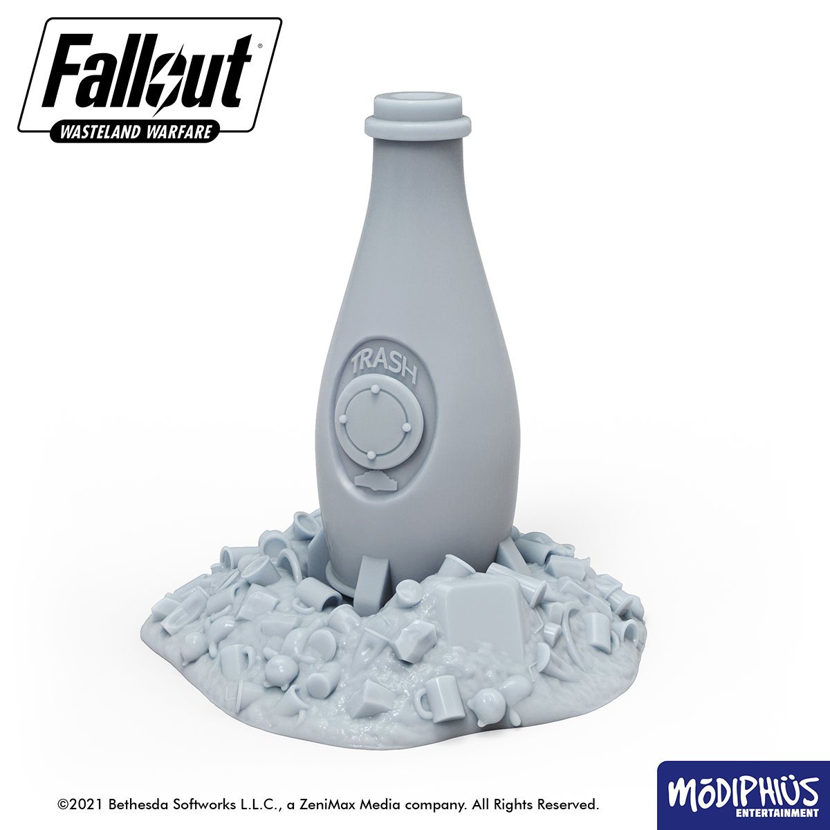 Fallout: Wasteland Warfare - Print at Home - Nuka World Parking Lot STL Fallout: Wasteland Warfare Modiphius Entertainment 
