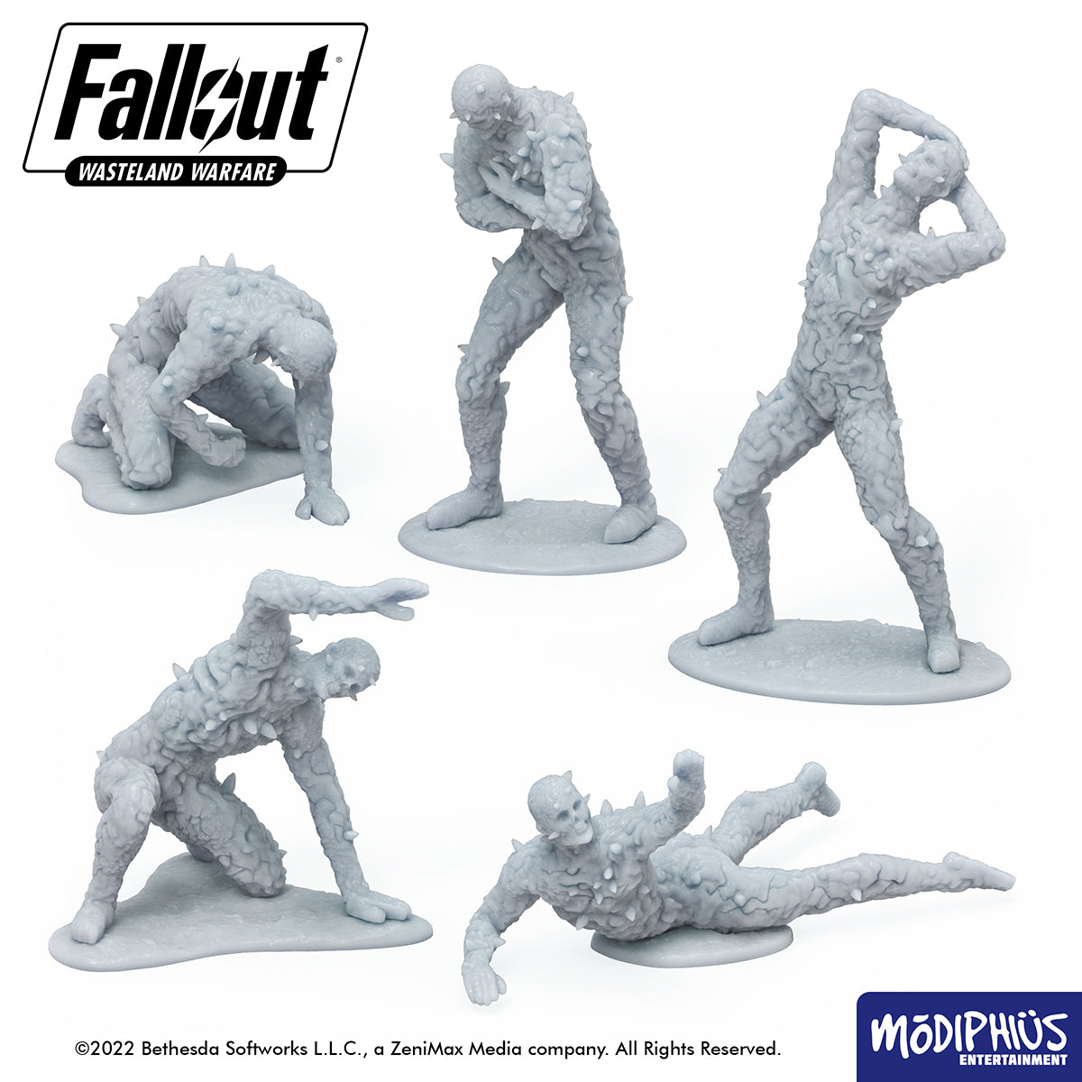 Fallout: Wasteland Warfare - Print at Home - Scorched Statues STL Fallout: Wasteland Warfare Modiphius Entertainment 