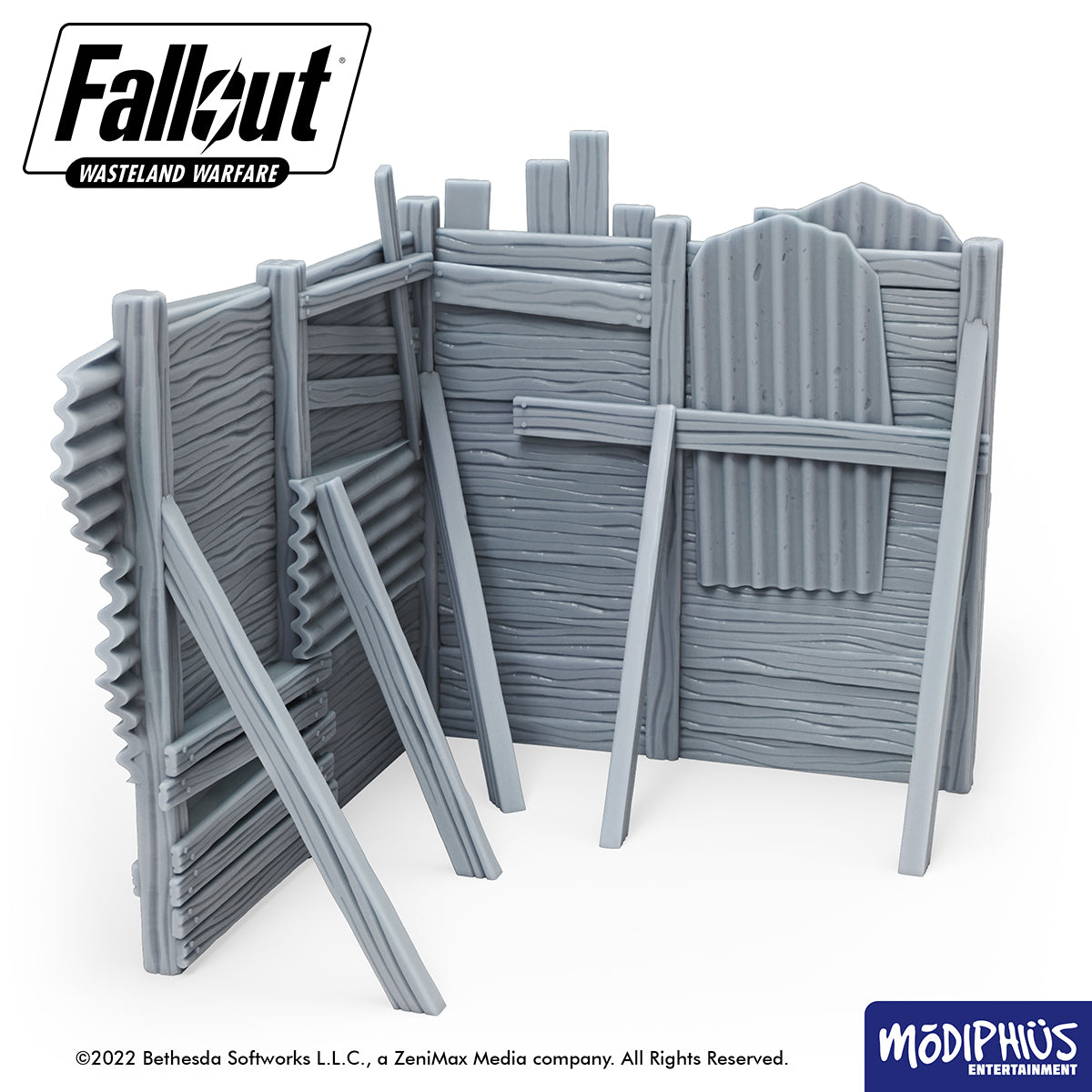 Fallout: Wasteland Warfare - Print At Home - Settlement Walls Fallout: Wasteland Warfare Modiphius Entertainment 