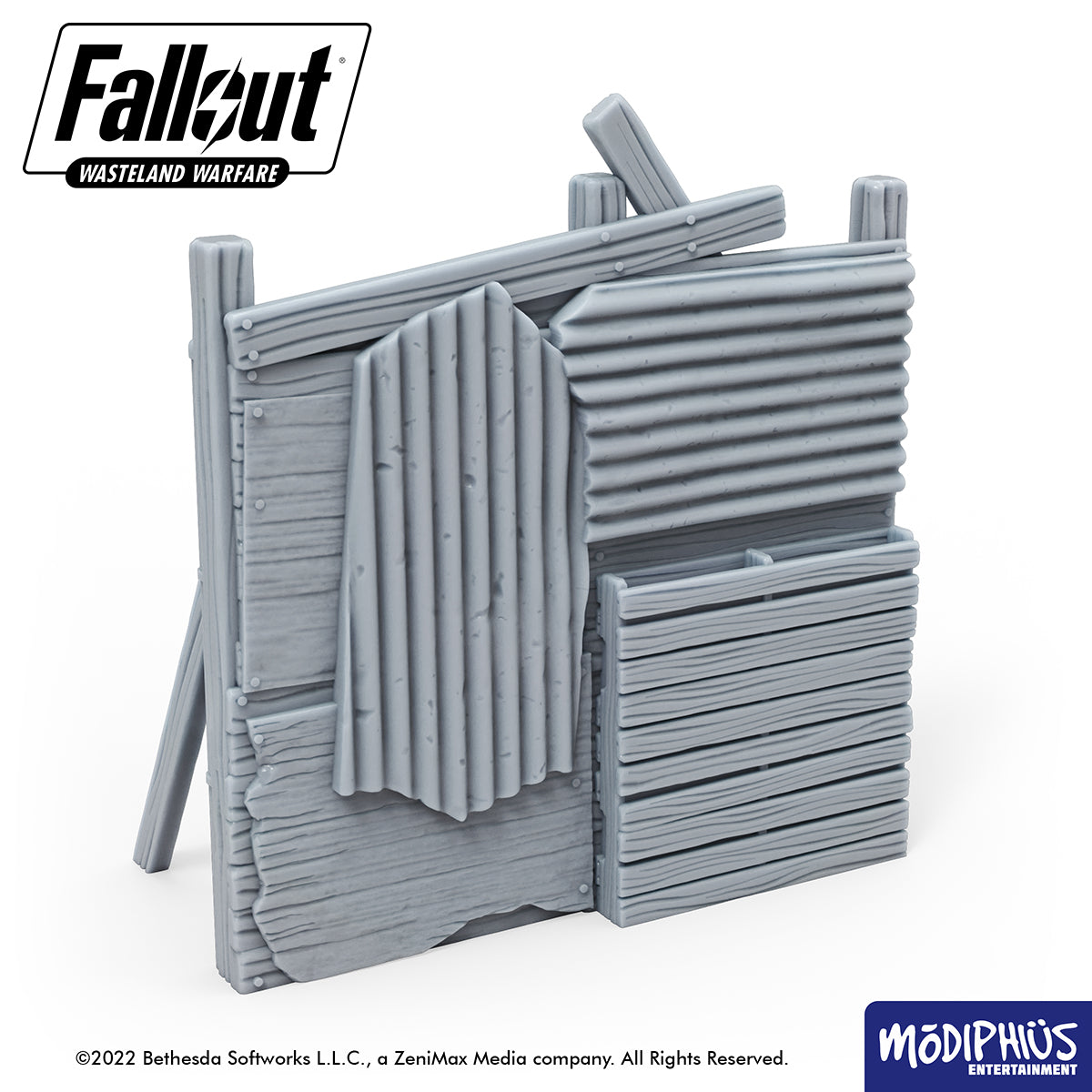 Fallout: Wasteland Warfare - Print At Home - Settlement Walls Fallout: Wasteland Warfare Modiphius Entertainment 