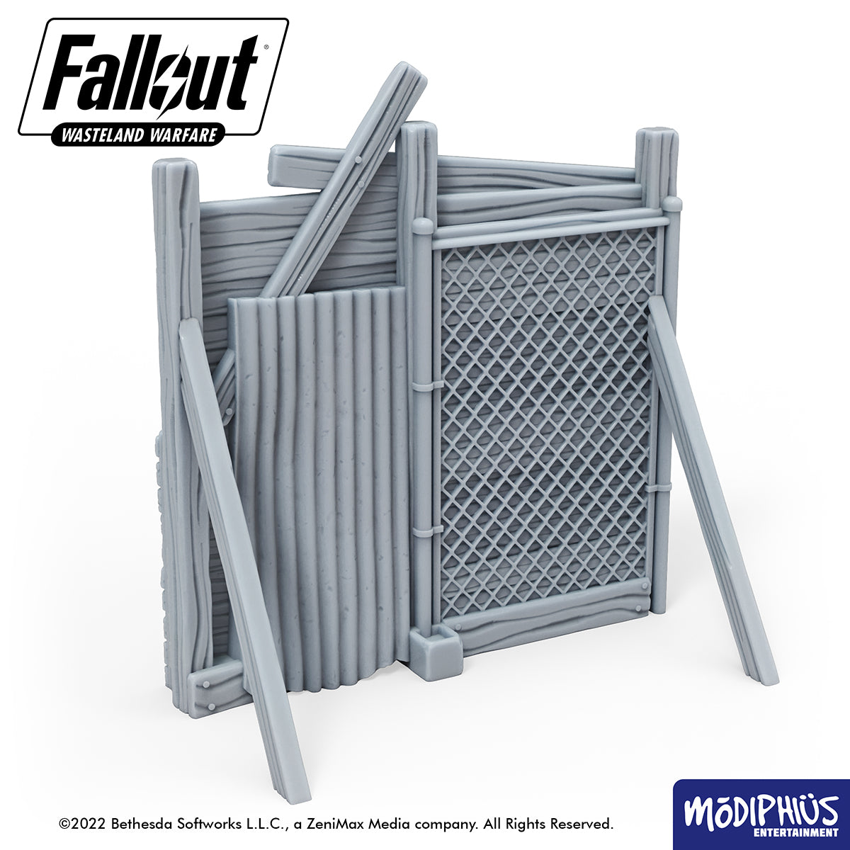 Fallout: Wasteland Warfare - Print At Home - Settlement Walls Fallout: Wasteland Warfare Modiphius Entertainment 