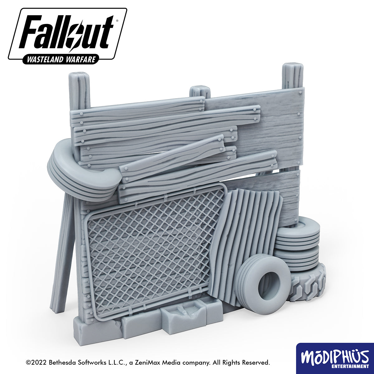 Fallout: Wasteland Warfare - Print At Home - Settlement Walls Fallout: Wasteland Warfare Modiphius Entertainment 