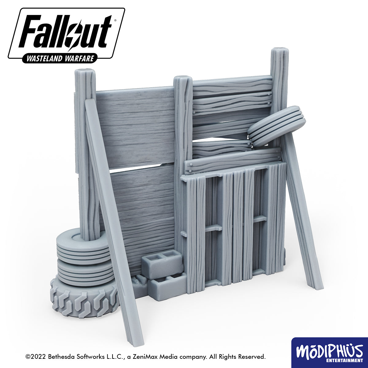 Fallout: Wasteland Warfare - Print At Home - Settlement Walls Fallout: Wasteland Warfare Modiphius Entertainment 