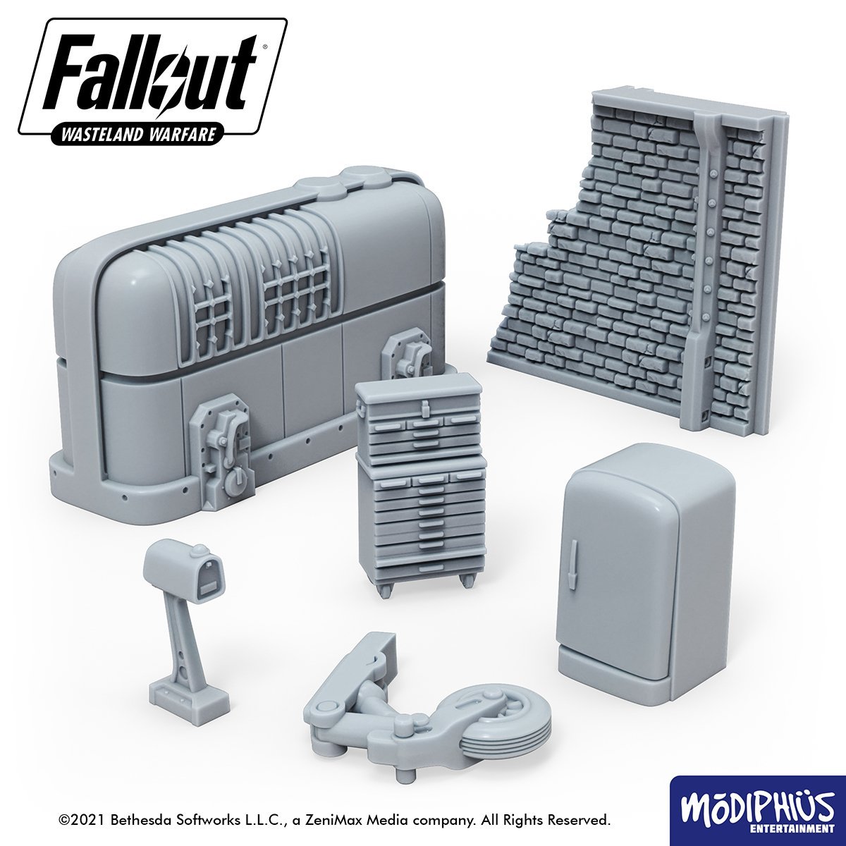 Fallout: Wasteland Warfare - Print at Home - STL Sampler Fallout: Wasteland Warfare Modiphius Entertainment 