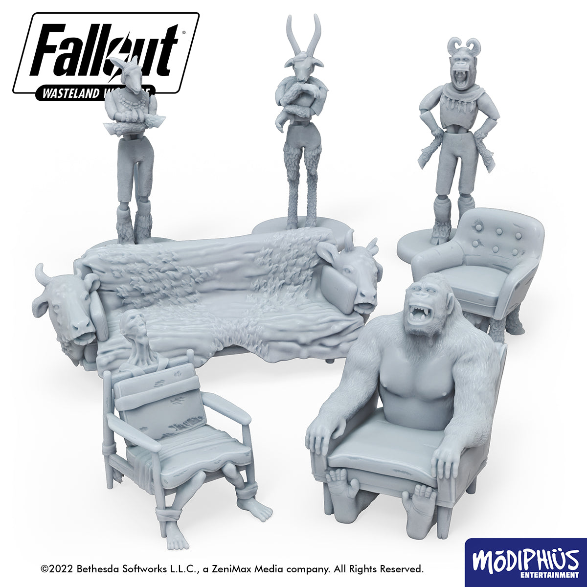 Fallout: Wasteland Warfare - Print at Home - The Pack: Animal Decor Fallout: Wasteland Warfare Modiphius Entertainment 