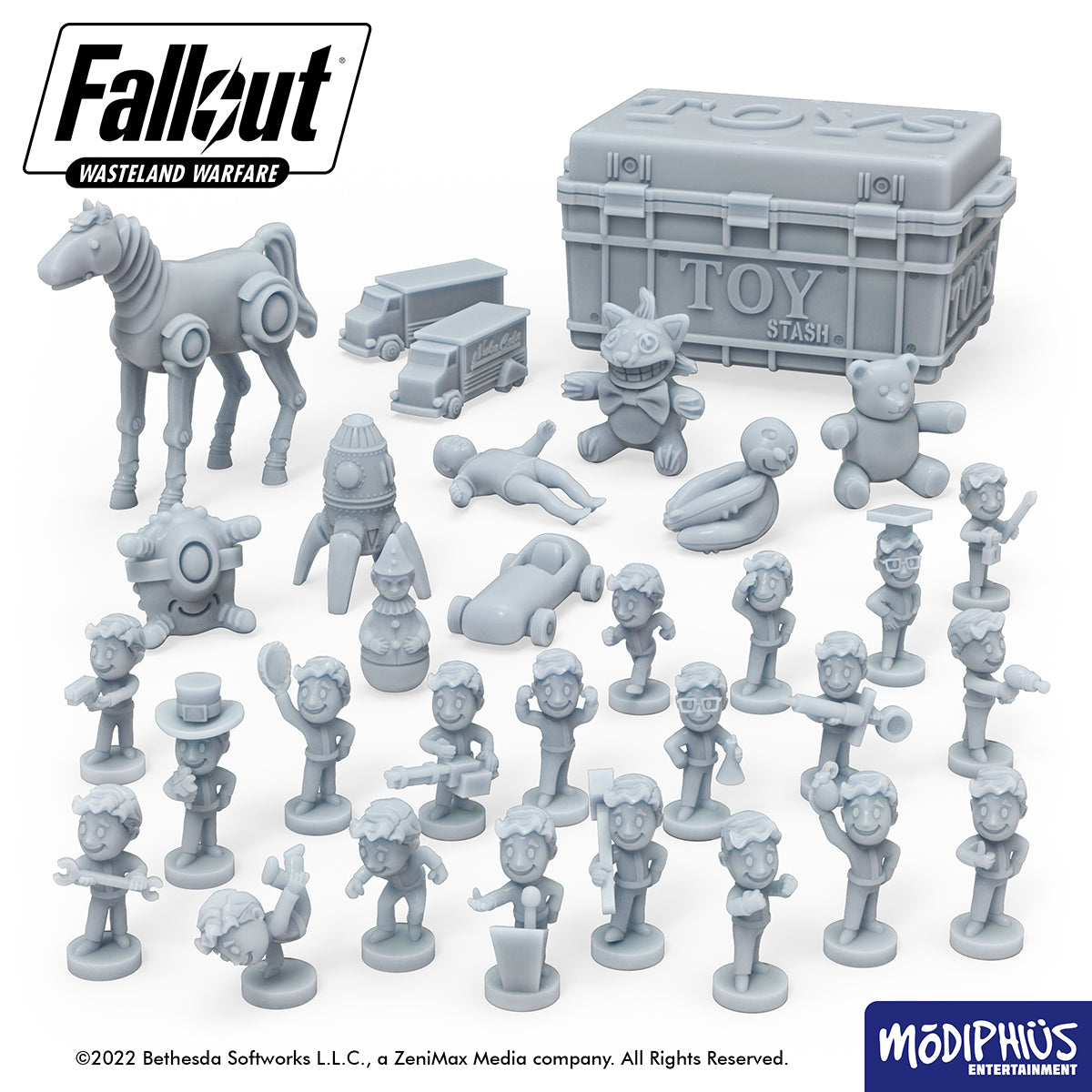Fallout: Wasteland Warfare - Print at Home - Toys and Bobbleheads STL Fallout: Wasteland Warfare Modiphius Entertainment 