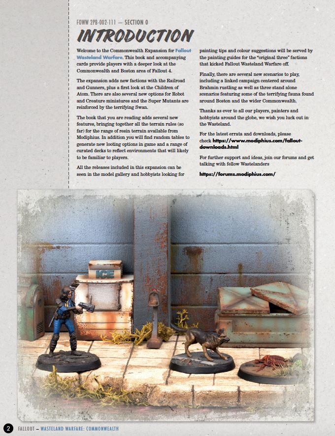 Fallout: Wasteland Warfare - The Commonwealth Rules Expansion Fallout: Wasteland Warfare Modiphius Entertainment 